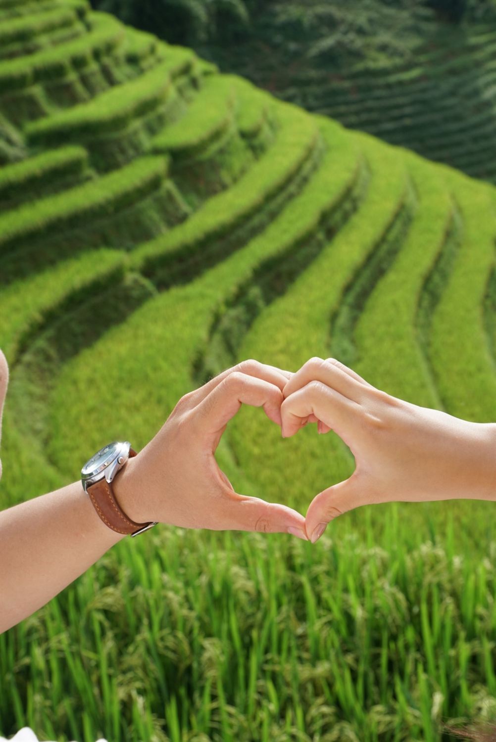 Quỳnh Anh và Sang trong một chuyến đi